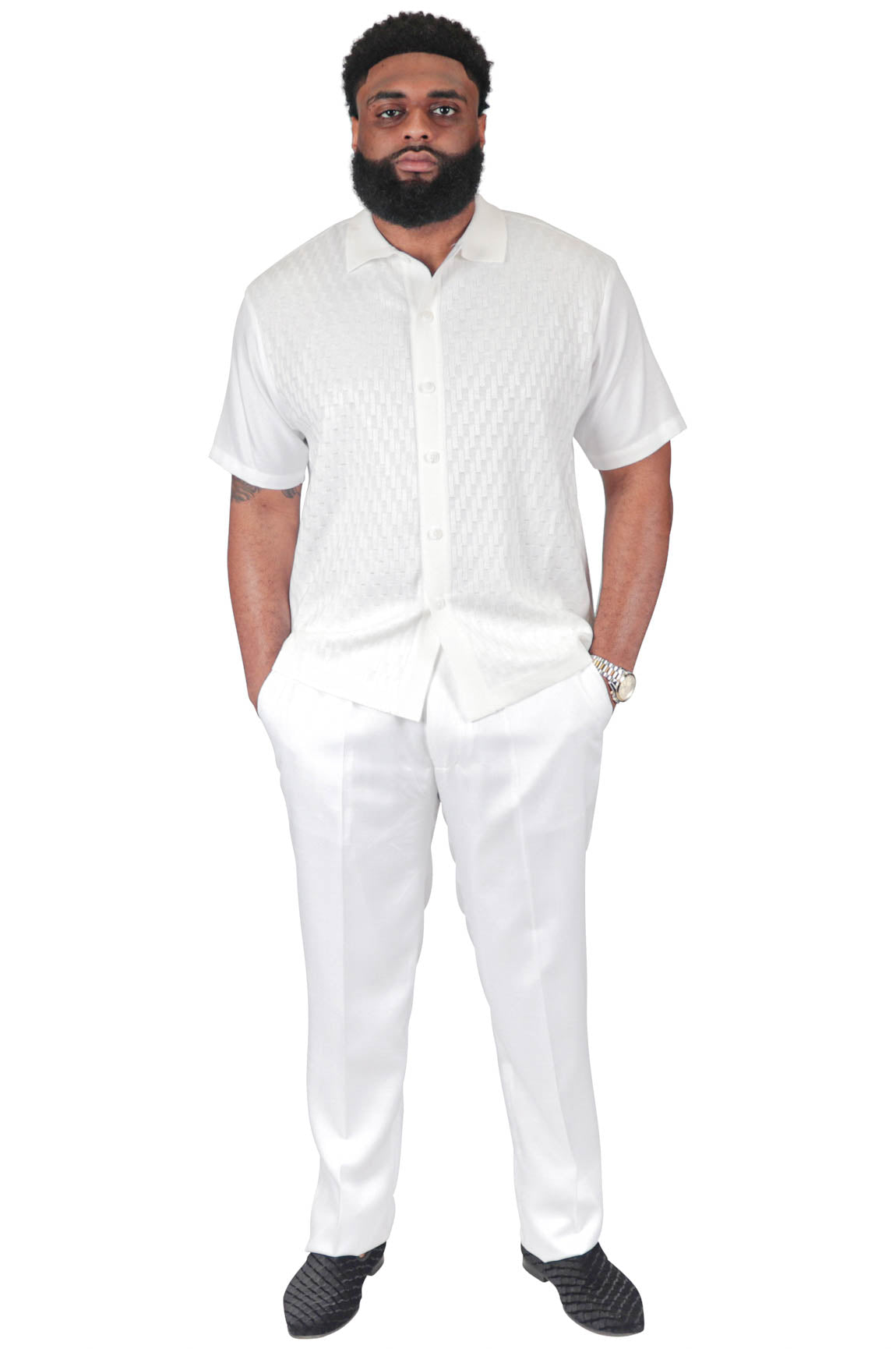 Solid Man Solid Man 2 Piece Set, White – MADDGEAR BOUTIQUE