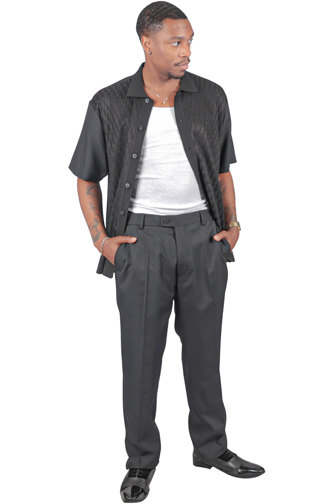 Solid Man Solid Man 2 Piece Set , Black – MADDGEAR BOUTIQUE